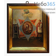  Икона писаная 17х21,5 , Божией Матери Неопалимая Купина, 19 век, фото 1 