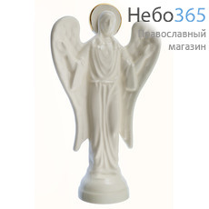  Ангел, фигура керамическая с золотым нимбом, большой, высотой 21,5 см, фото 1 