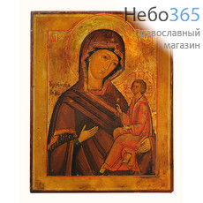  Икона писаная 17,5х22 Божией Матери Тихвинская,19 век, фото 1 