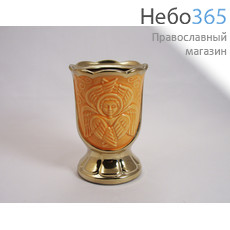  Лампада настольная керамическая Серафим, с эмалью и золотом., фото 1 