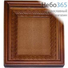  Киот деревянный для иконы  9х10,5х2, с резьбой внутренней рамы витейка, фото 1 