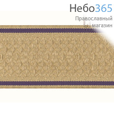  Галун Сетка двусторонняя, золото с фиолетовым, 80 мм, греческий, фото 1 