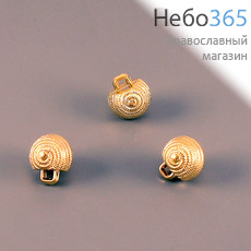  Пуговица "Улитка", цвет золото, диаметр 14 мм, фото 1 