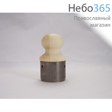  Нарезка для просфор, диаметр 50 мм из нержавеющей пищевой стали, с деревянной ручкой, фото 1 