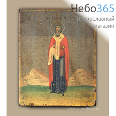  Иерофей, священномученик. Икона писаная 9х11, ростовая, 19 век., фото 1 