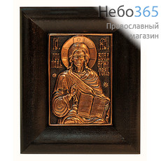  Икона металлогальваника  10х10,11,13, медь, в деревянной раме, фото 1 