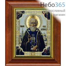  Икона в киоте 13х16, святитель Николай Чудотворец, багет, фото 1 
