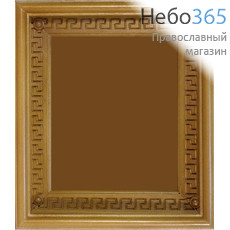  Киот деревянный для иконы 17х21х2,3, с резьбой внутренней рамы греческий ажур, фото 1 