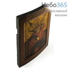  Михаил, Архангел. Икона писаная 23х30, с ковчегом, 19 век., фото 1 
