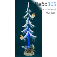  Сувенир рождественский Елка, из пластика, с подсветкой, высотой 28 см, АК7520, фото 1 