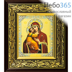  Икона в киоте (Пр) 18х24 (с киотом 32х35), багет виноград, стразы, фото 6 