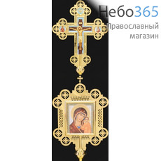  Крест-икона запрестольная гравировка золочение, фото 1 
