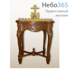  Панихидный стол № 14 резной декор латунная крышка на 70 св., фото 1 