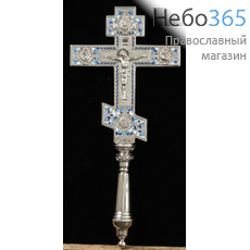  Крест напрестольный №8-5 гальванопластика, эмаль, никель, фото 1 