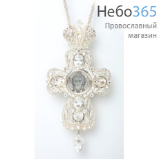  Крест наперсный ювелирный заказной №11 серебро, фото 1 