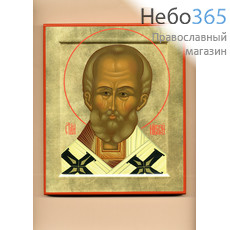  Икона шелкография (Хл) 25х30, золотой фон, поталь, с ковчегом, фото 1 
