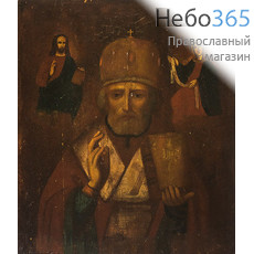  Николай Чудотворец, святитель. Икона писаная 31х36, 19 век, фото 1 