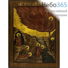  Илия, пророк, Огненное Восхождение. Икона писаная (Ат) 24х30,5, начало 19 века, фото 1 