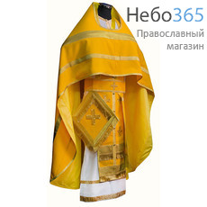  Облачение иерейское, желтое, 90-150 ткань габардин, однотонное, фото 1 