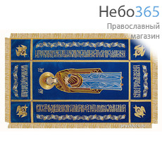  Плащаница "Успение Богородицы" бархат, икона вышитая, размер 145 х 85 см, средник 100 х 40 см, фото 1 