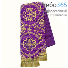  Закладка фиолетовая с золотом, для Апостола, шелк в ассортименте (В28/37), фото 1 