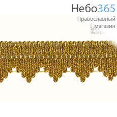  Тесьма золото, зубцы, ширина 40 мм, арт.739, фото 1 