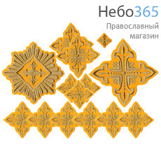  Набор крестов иерейских желтые "Сеточка", фото 1 