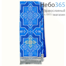  Закладка голубая с серебром для Евангелия, шелк в ассортименте (В28/37), фото 1 