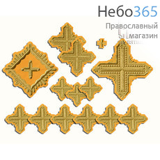  Набор крестов иерейских желтые "Квадрат", фото 1 