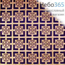  Парча,  греческая фиолетовая с золотом Трехсвятительская, ширина 150 с, фото 1 