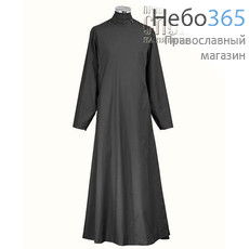  Подрясник русский, размер 48/176 черный, ткань сорочечная, фото 1 