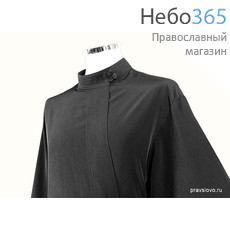  Подрясник русский, размер 58-176 черный, ткань пикачу, фото 1 