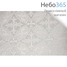  Шелк белый с серебром Вологда ширина 150 см, фото 1 