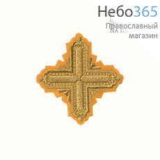  Крест  желтый с золотом наградной "Квадрат" 10 х 10 см, фото 1 