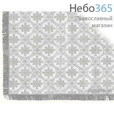  Пелена белая с серебром на престол, шелк в ассортименте 140 х 140 см, фото 1 