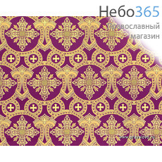  Шелк фиолетовый с золотом Лавра ширина 150 см, фото 1 