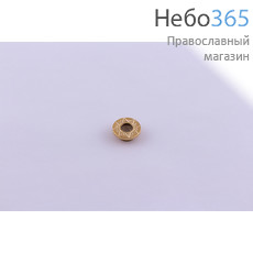  Мощевик металлический из латуни, круглый, с гравировкой Вифлеемская звезда, с внешним диаметром 25 мм, 052, фото 1 