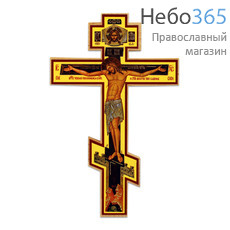  Крест деревянный средний, восьмиконечный, 15 см, с литографией (150*95 мм) (в уп.- 5 шт.), Р3, фото 1 