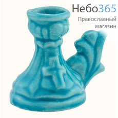  Подсвечник керамический Кнопка, цветной (в уп.- 10 шт.), фото 1 