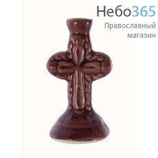  Подсвечник керамический "Крест", в ассортименте (в уп. - 10 шт.), фото 1 