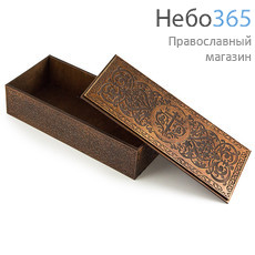  Шкатулка деревянная для 1 кг ладана, прямоугольная, резная, 31 х 13,5 х 8,5 см, ШЛ1000., фото 1 