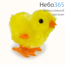  Сувенир пасхальный "Цыпленок попрыгуша", синтетический, высотой 7,5 см (в уп. - 5 шт.), фото 1 