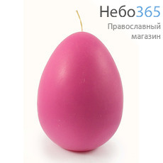  Свеча парафиновая пасхальная Яйцо, большое, высотой 13 см, разных цветов, 8171, фото 1 
