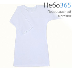  Крестильная рубашка, размер 34, хлопок, косая бейка, фото 1 
