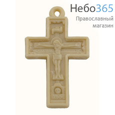  Крест нательный пластмассовый Афонский, 2 х 3,5 см, освящен (в уп.- 10 шт.), фото 1 