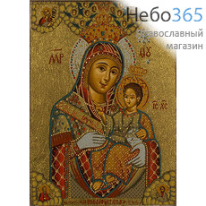  Икона шелкография (Нпл) 6х9, DOB, Божией Матери Вифлеемская, на дереве, без ковчега, фото 1 