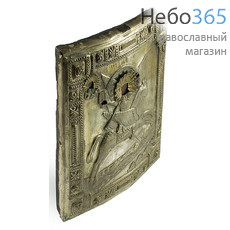  Архангел Михаил. Икона писаная (Кж) 26х31, в ризе, 19 век, фото 2 