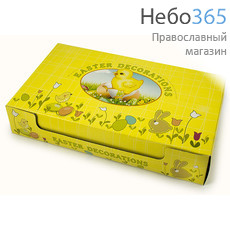  Сувенир пасхальный набор "Цыплята в гнезде", синтетические (цена за набор из 12 шт.), 36612, фото 3 