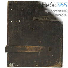  Знамение икона Божией Матери. Икона писаная (Кж) 25х30, цветной фон, с двойным ковчегом, 19 век, фото 3 