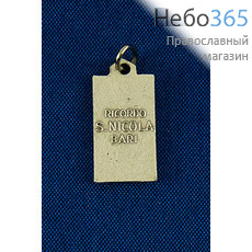  Медальон прямоугольный, освящен на мощах свт. Николая в г. Бари, фото 2 